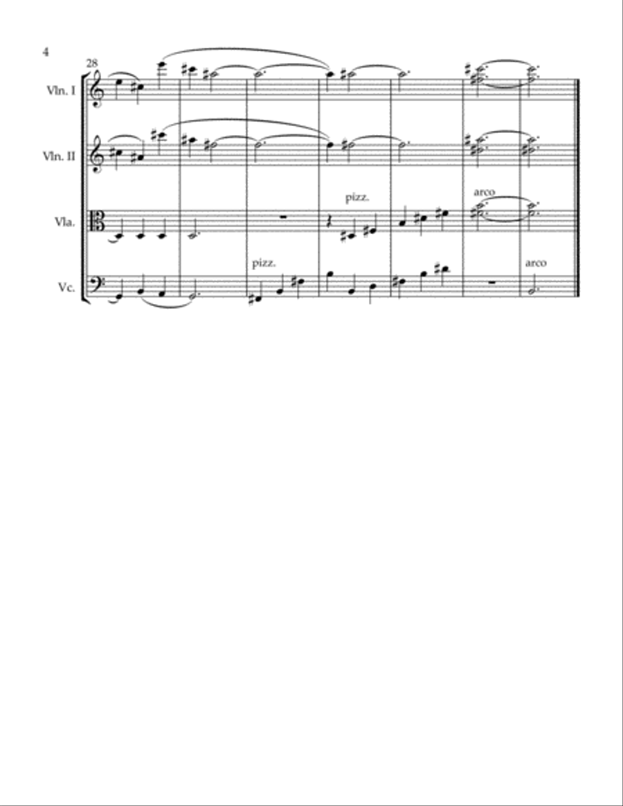 Dawn String Quartet scores gallery preview page 4