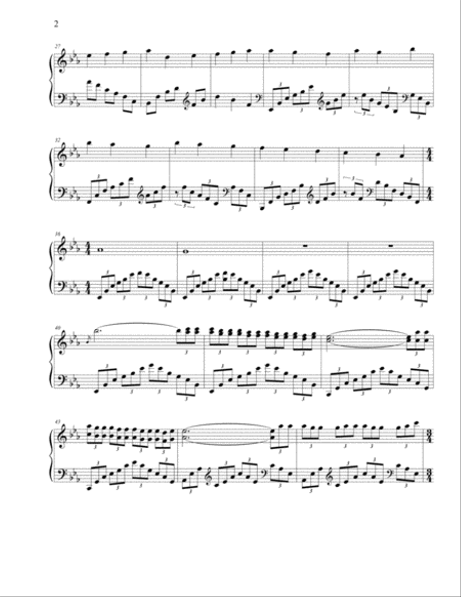 Quiet Tears Piano Solo scores gallery preview page 2