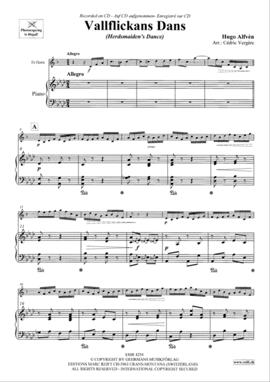 Vallflickans Dans Vallflickans Dans Horn scores gallery preview page 4