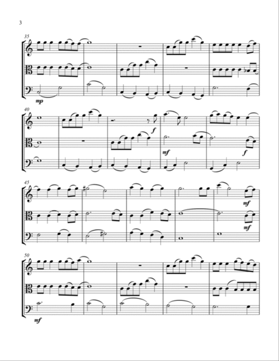 Do You Hear What I Hear String Trio scores gallery preview page 4