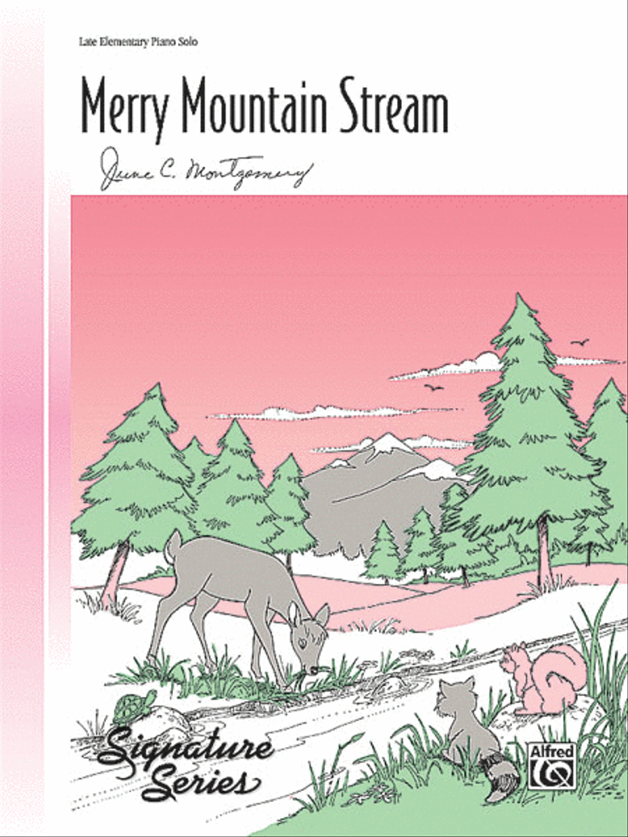 Merry Mountain Stream Merry Mountain Stream Easy Piano scores gallery preview page 1