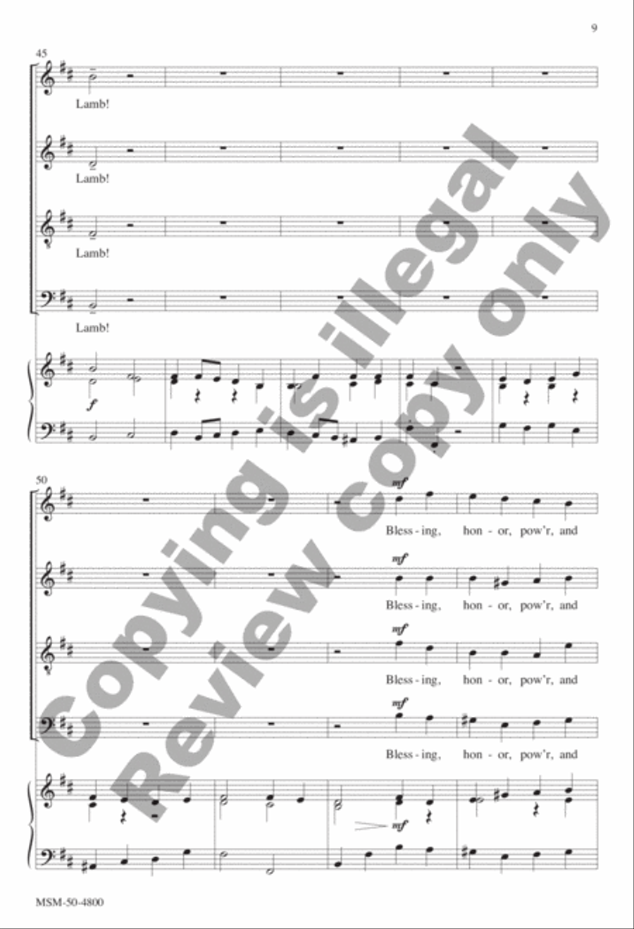 Christ Is Risen/Christus lebe, lebe, König (Choral Score) 4-Part scores gallery preview page 9