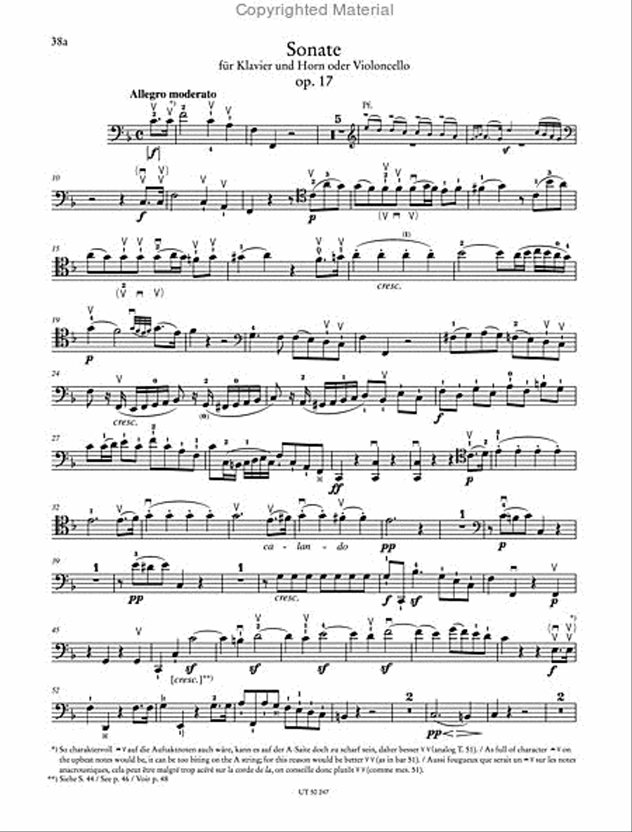 Sonaten fur violoncello und klavier Chamber Music scores gallery preview page 4
