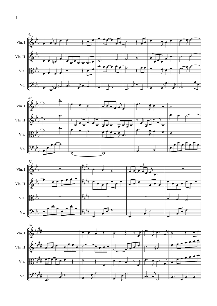 I See The Light String Quartet scores gallery preview page 4