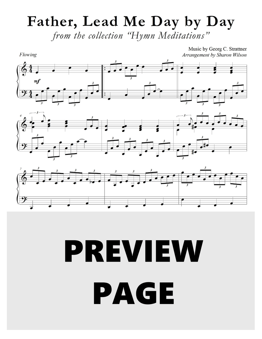 Hymn Meditations (A Collection of One-Page Hymns for Solo Piano) Piano Solo scores gallery preview page 6