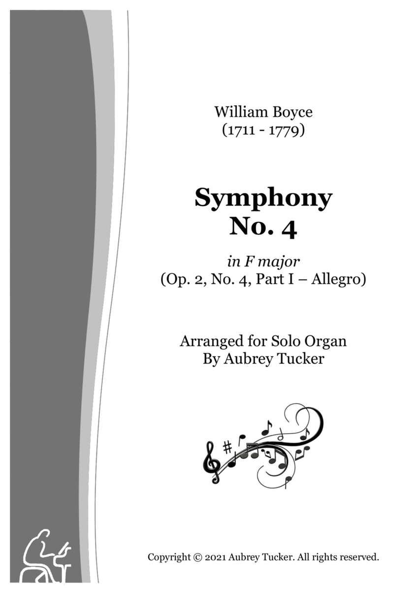 Organ: Symphony No. 4 in F major (Op. 2, Part I - Allegro) - William Boyce image number null