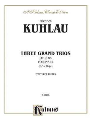 Book cover for Three Grand Trios, Op. 86, Volume 3