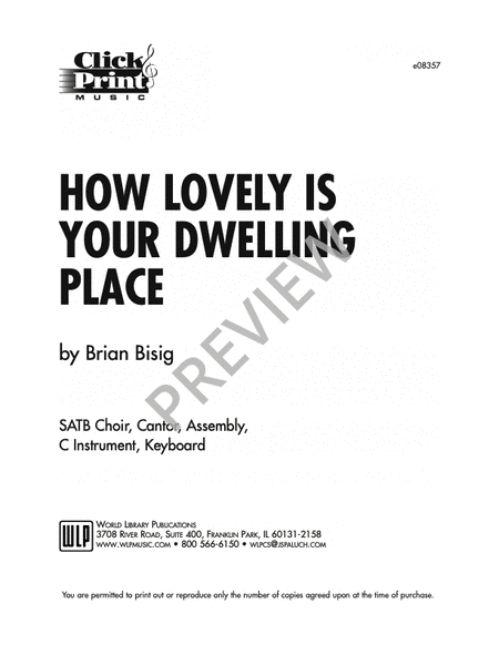 How Lovely is Your Dwelling Place image number null