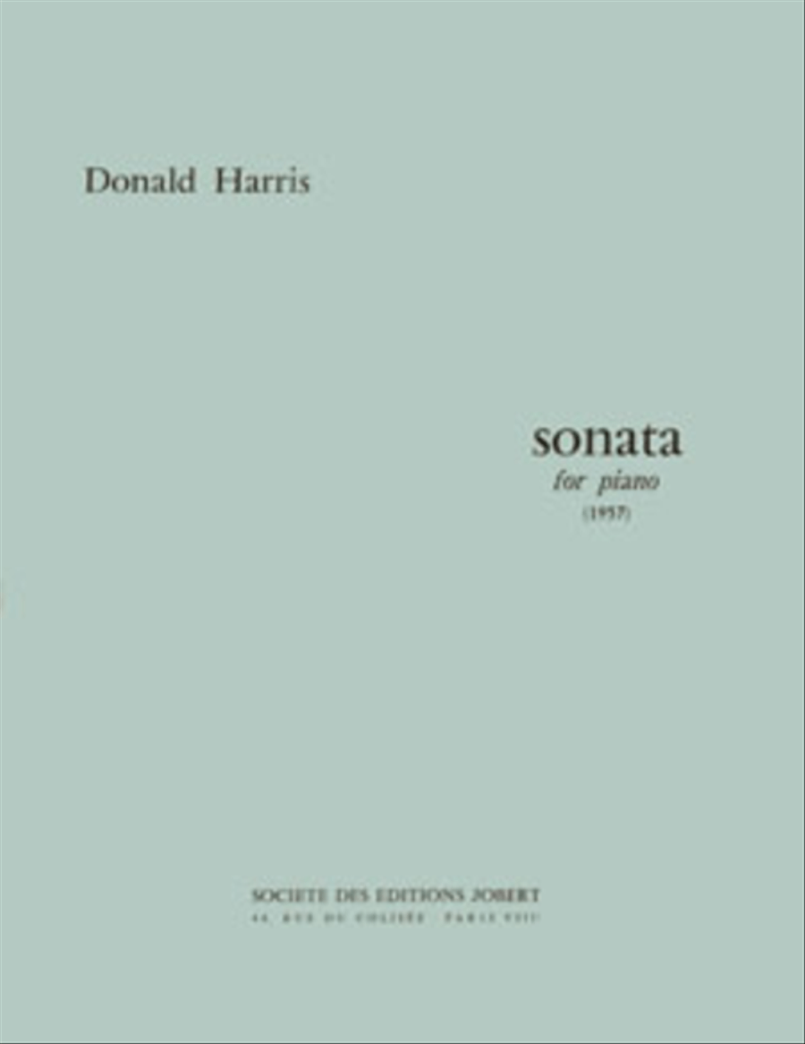 Sonate Pour Piano Sonate Pour Piano Piano Solo scores gallery preview page 1