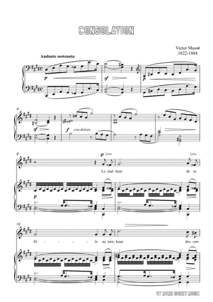 Masse-Consolation in c sharp minor,for Voice and Piano image number null