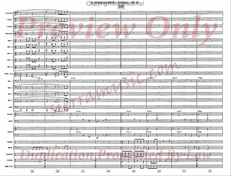 El Congo Valiente Jazz Ensemble scores gallery preview page 40