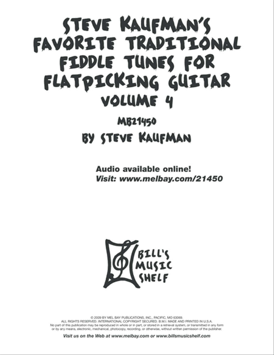 Steve Kaufman's Favorite Traditional Fiddle Tunes Flatpicking Guitar scores gallery preview page 2