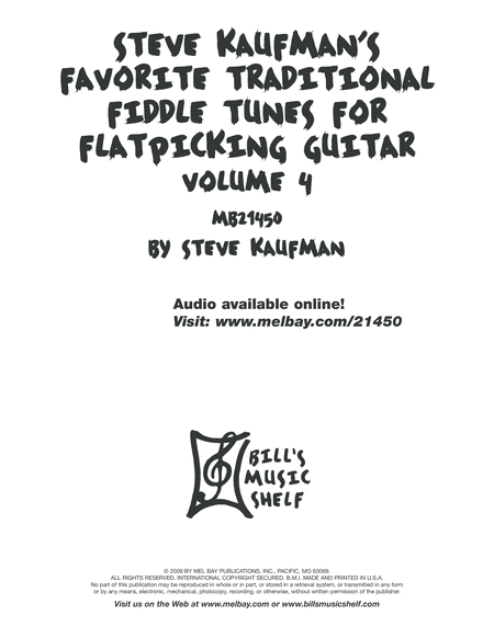 Steve Kaufman's Favorite Traditional Fiddle Tunes