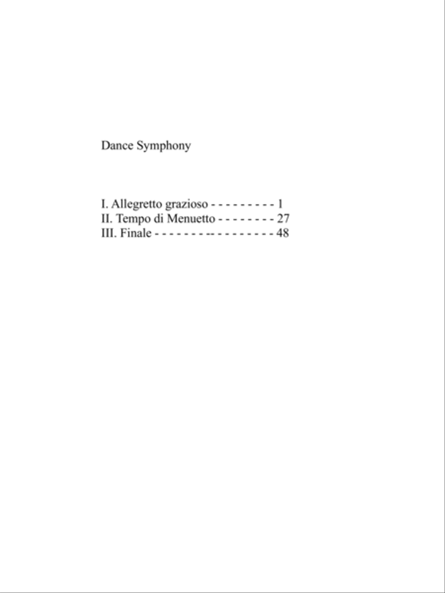 DANCE SYMPHONY - Score Only Chamber Orchestra scores gallery preview page 4