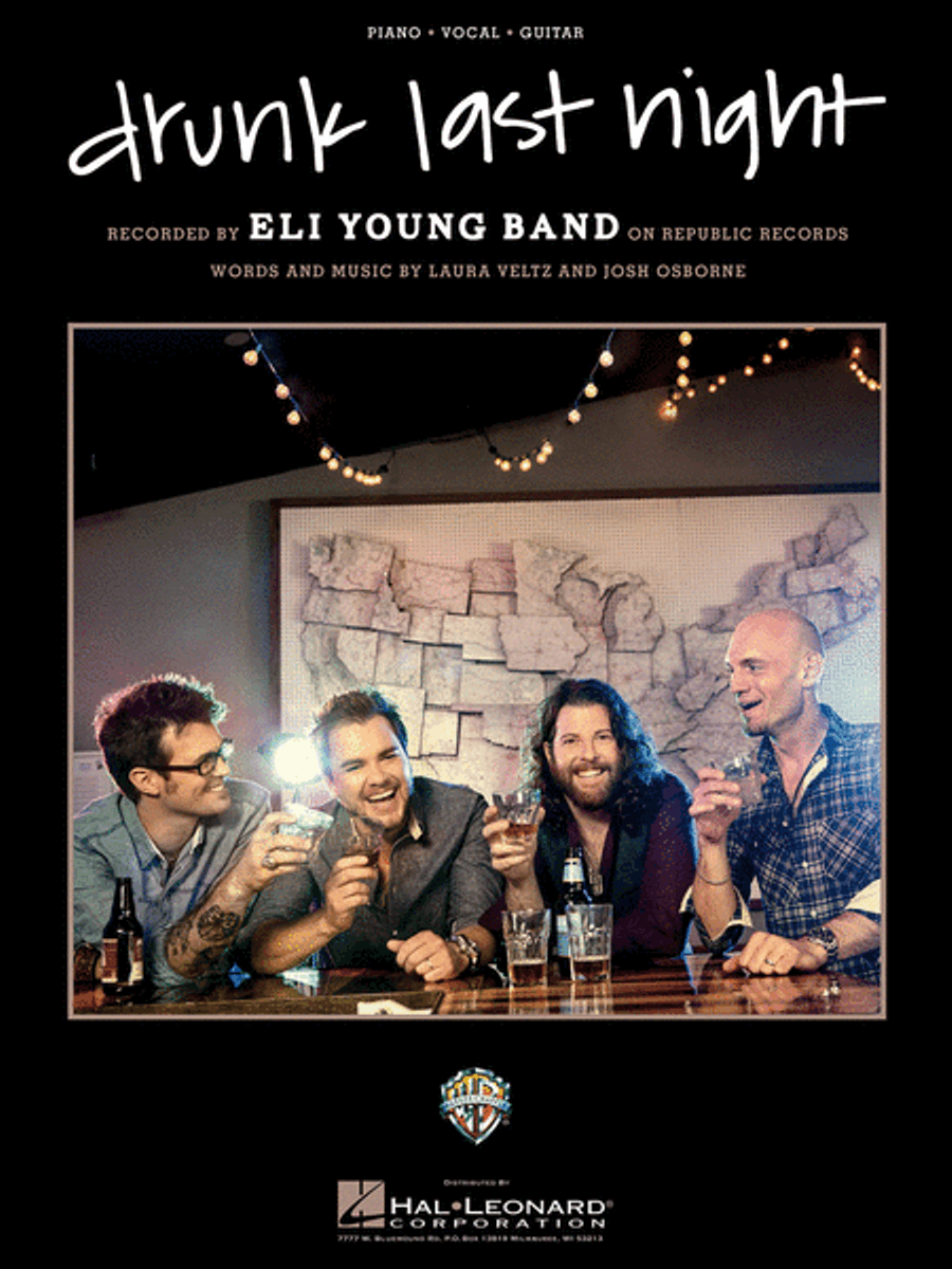 Drunk Last Night Piano, Vocal, Guitar scores gallery preview page 1