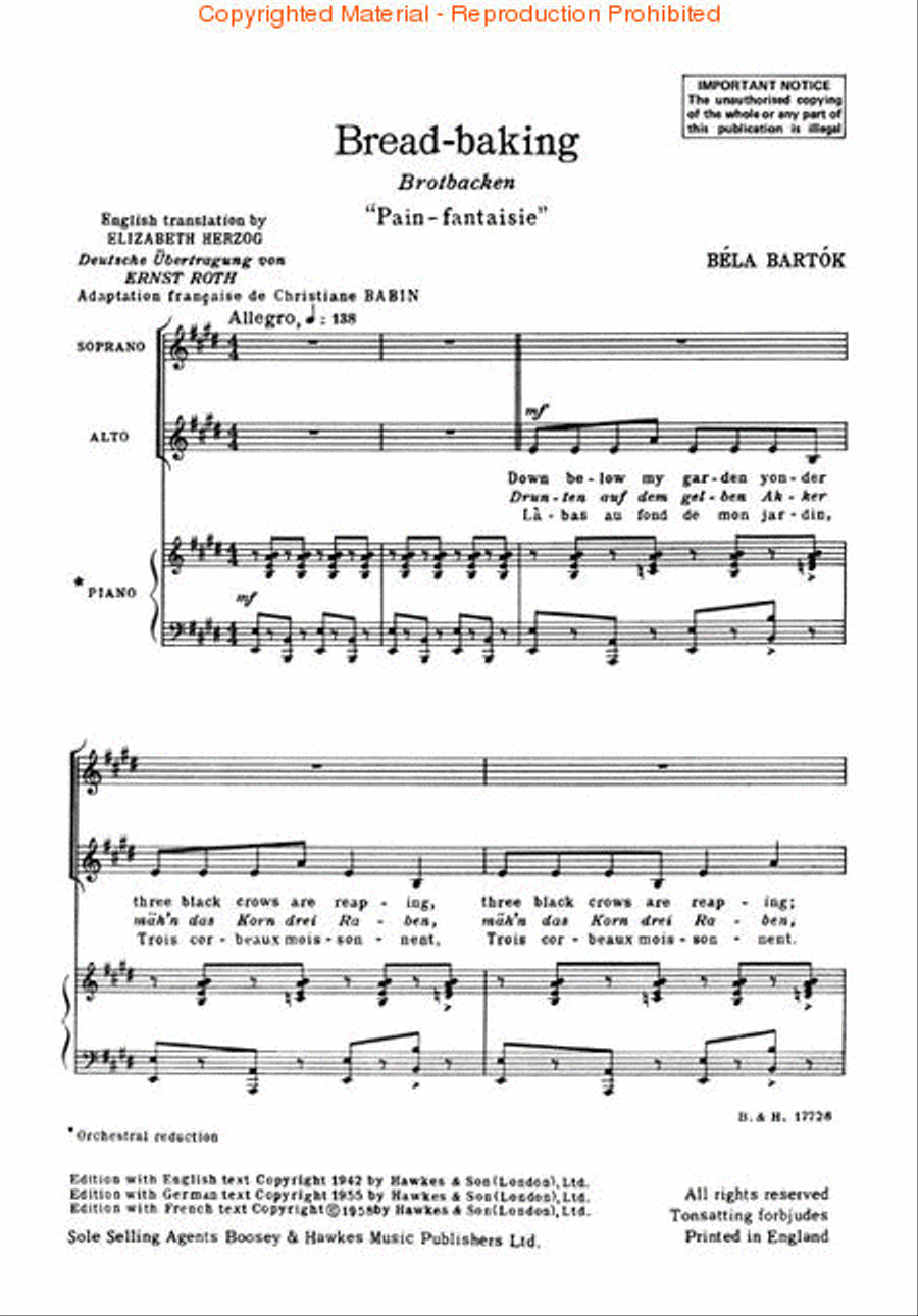 Bread-Baking (Brotbacken) SA scores gallery preview page 2