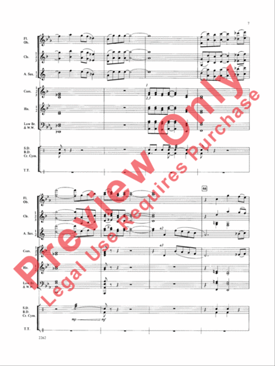 Wood County Celebration Concert Band scores gallery preview page 8