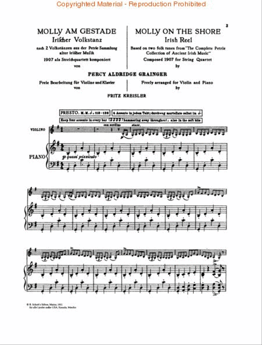 Molly on the Shore Violin Solo scores gallery preview page 2