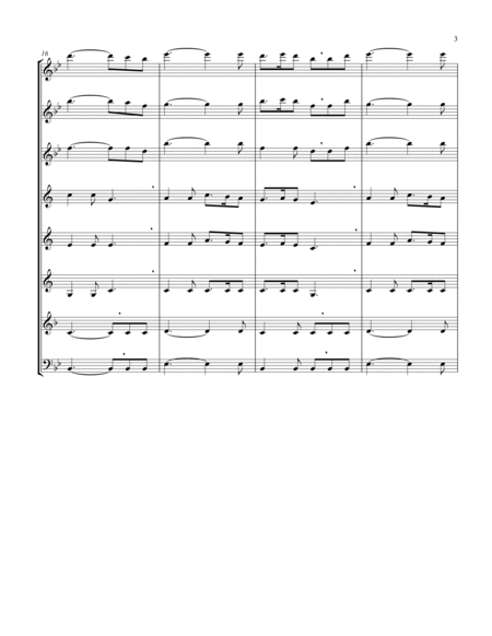 Silent Night (Bb) (Woodwind Octet - 2 Flute, 1 Oboe, 3 Clar, 1 Hrn, 1 Bassoon)