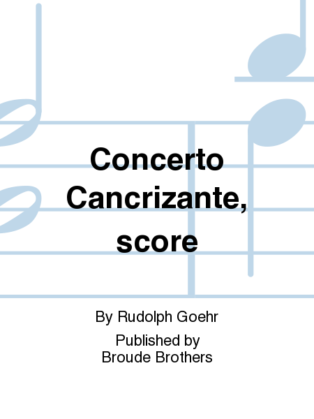Concerto Cancrizante (Score) CCSSS-RM 3