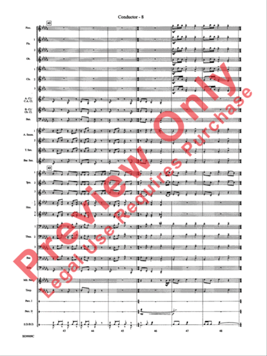 I'm Seventeen Come Sunday Concert Band scores gallery preview page 11