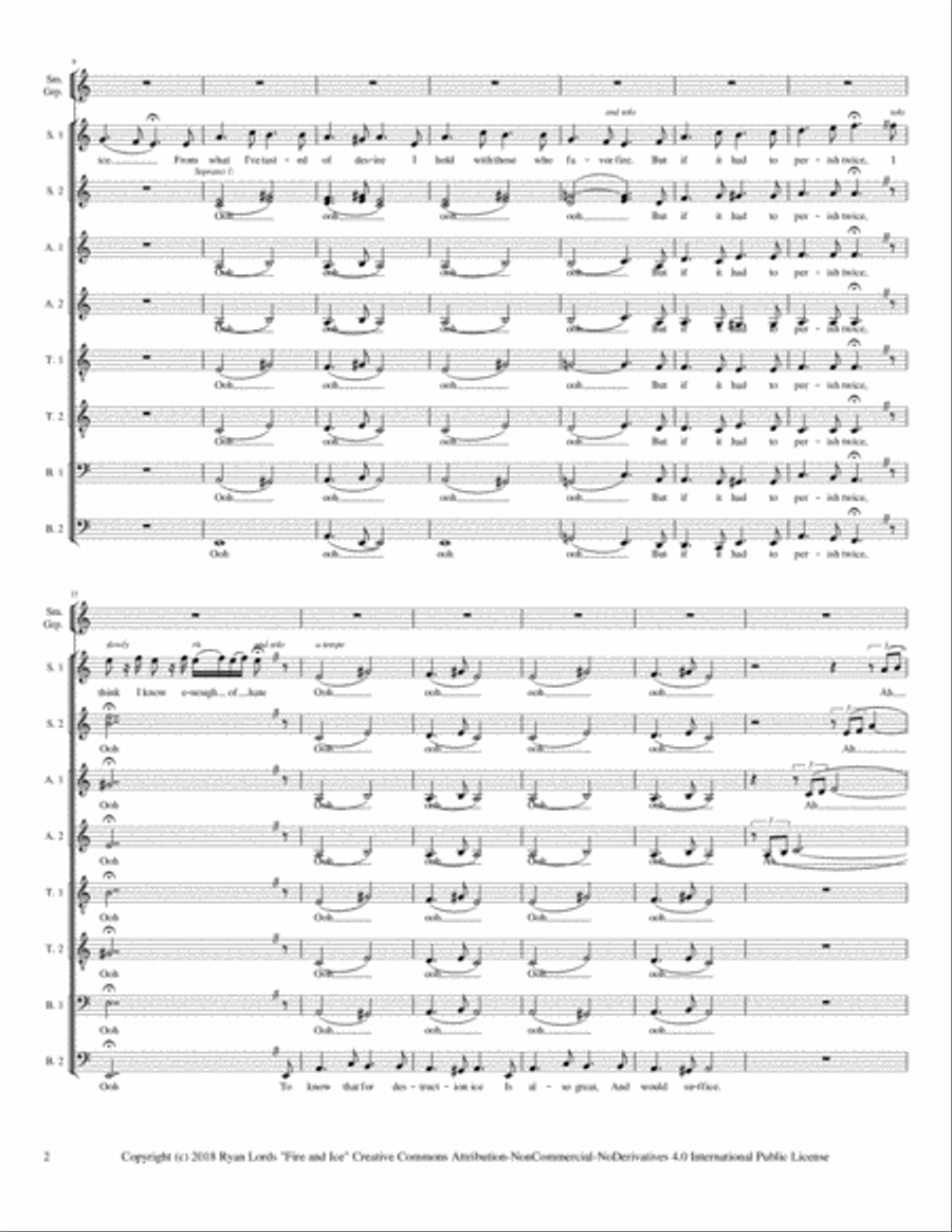 Fire and Ice Fire and Ice Divisi scores gallery preview page 2