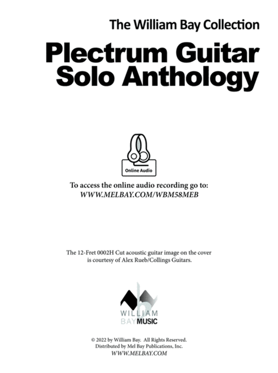 The William Bay Collection - Plectrum Guitar Solo Anthology