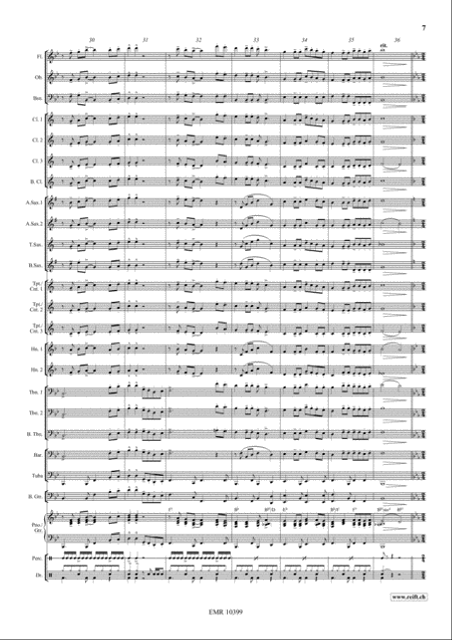She'll Be Coming Round The Mountain Concert Band scores gallery preview page 8