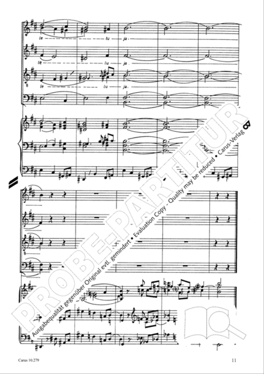 A babe is born in Bethlehem (Ein Kind geborn zu Bethlehem) 4-Part scores gallery preview page 12
