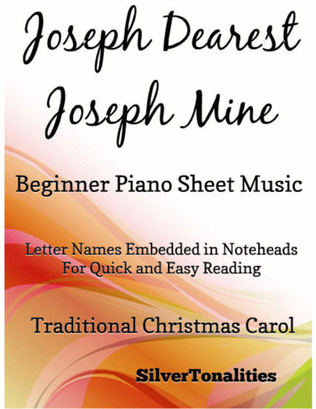 Book cover for Joseph Dearest Joseph Mine Beginner Piano Sheet Music