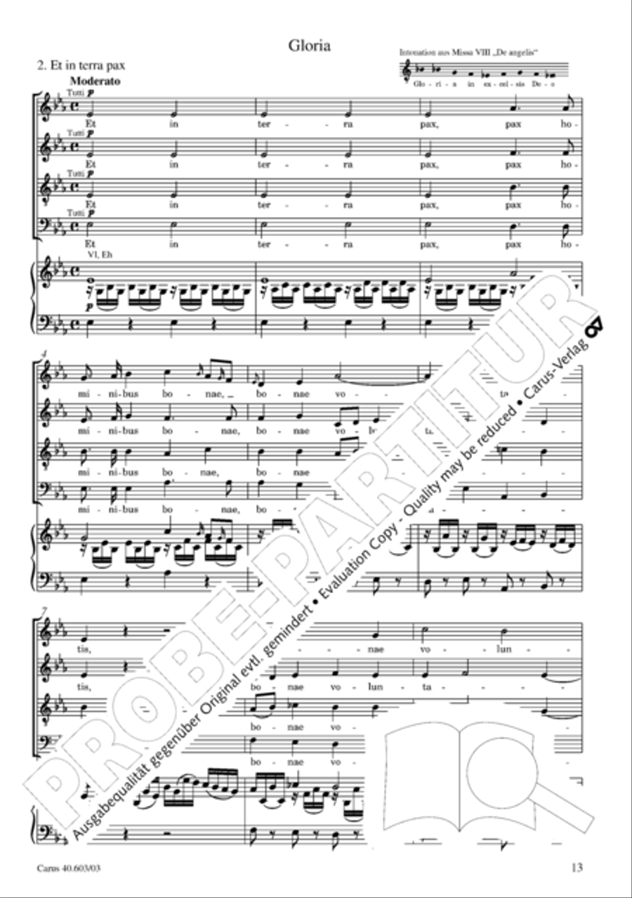 Grosse Orgelsolomesse in Es 4-Part scores gallery preview page 14