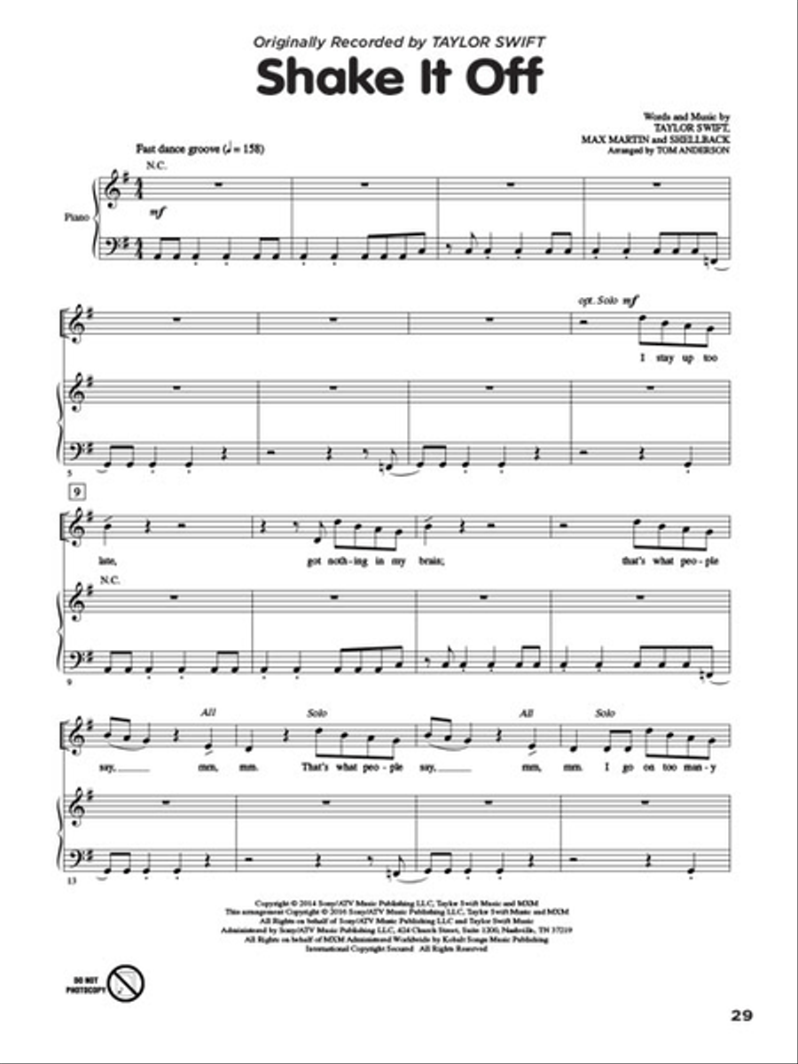 Let's All Sing KIDZ BOP Choir scores gallery preview page 6