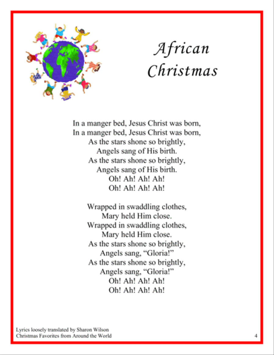 Christmas Favorites from Around the World (a Collection of 14 Intermediate Piano Solos) Piano Solo scores gallery preview page 4