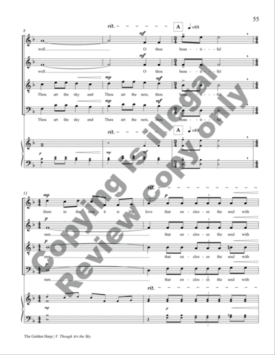 The Golden Harp 4-Part scores gallery preview page 37