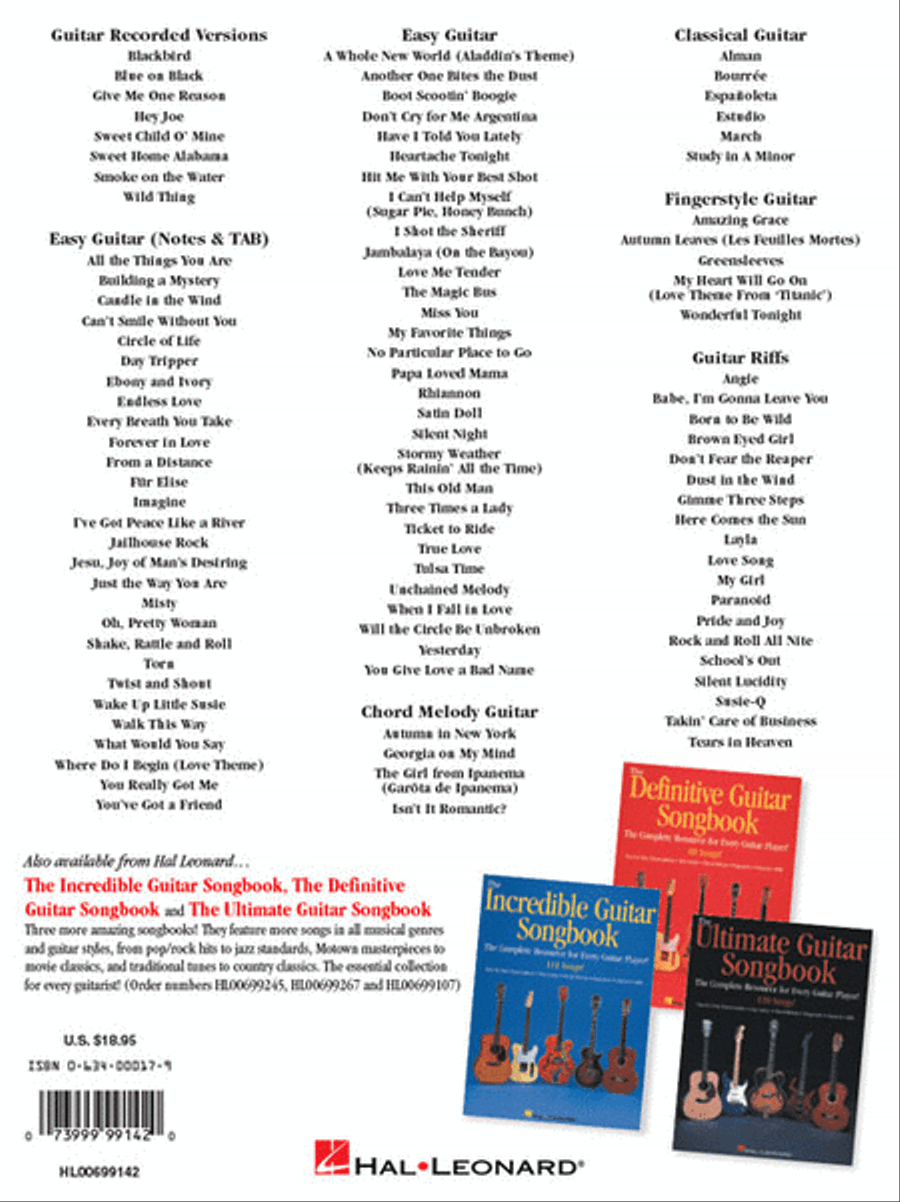 The Greatest Guitar Songbook Acoustic Guitar scores gallery preview page 6