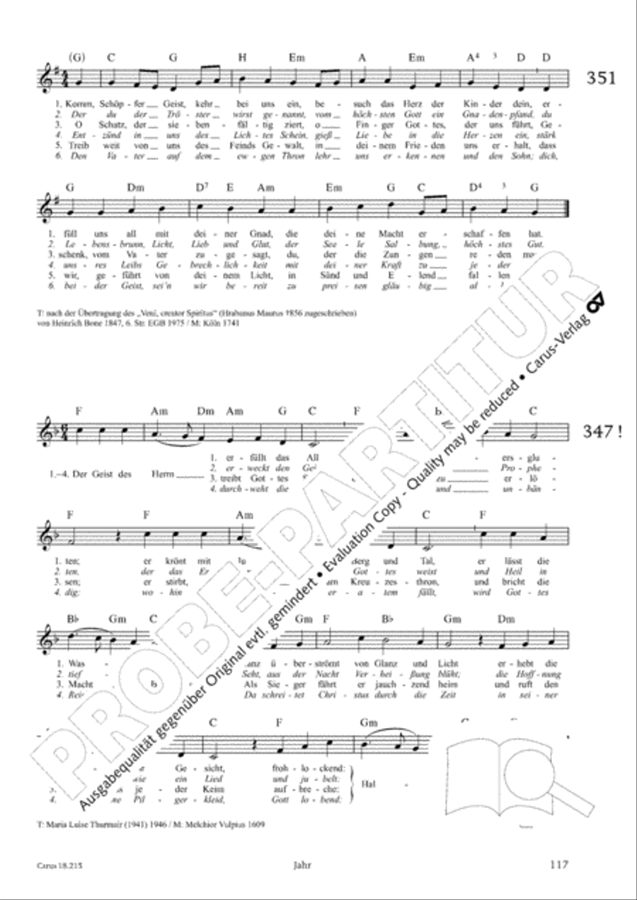 Gitarrenbuch zum Gotteslob Guitar scores gallery preview page 111