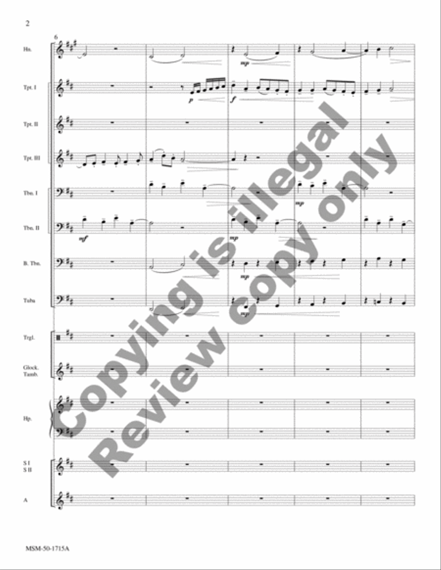 Shepherds, Run Along/Przybieżeli do Betlejem pasterze (SSA Brass Ensemble Score) SSA scores gallery preview page 12