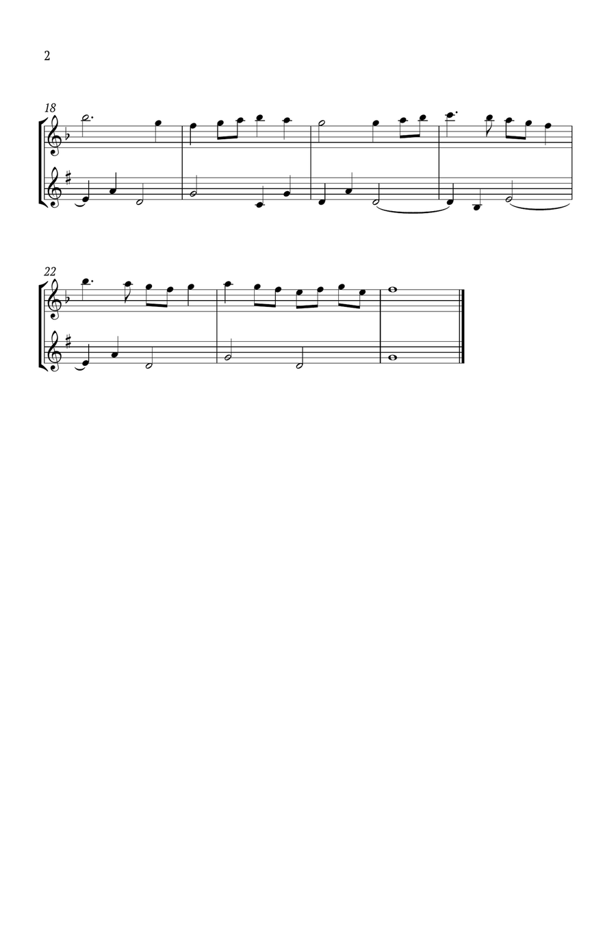 Chorea Anglica Woodwind Duet scores gallery preview page 2