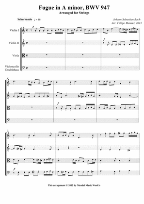 Fugue in A minor, BWV 947