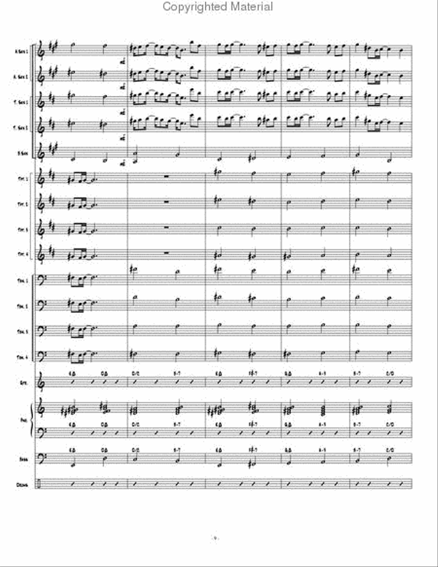 New Beginning, A Jazz Ensemble scores gallery preview page 10