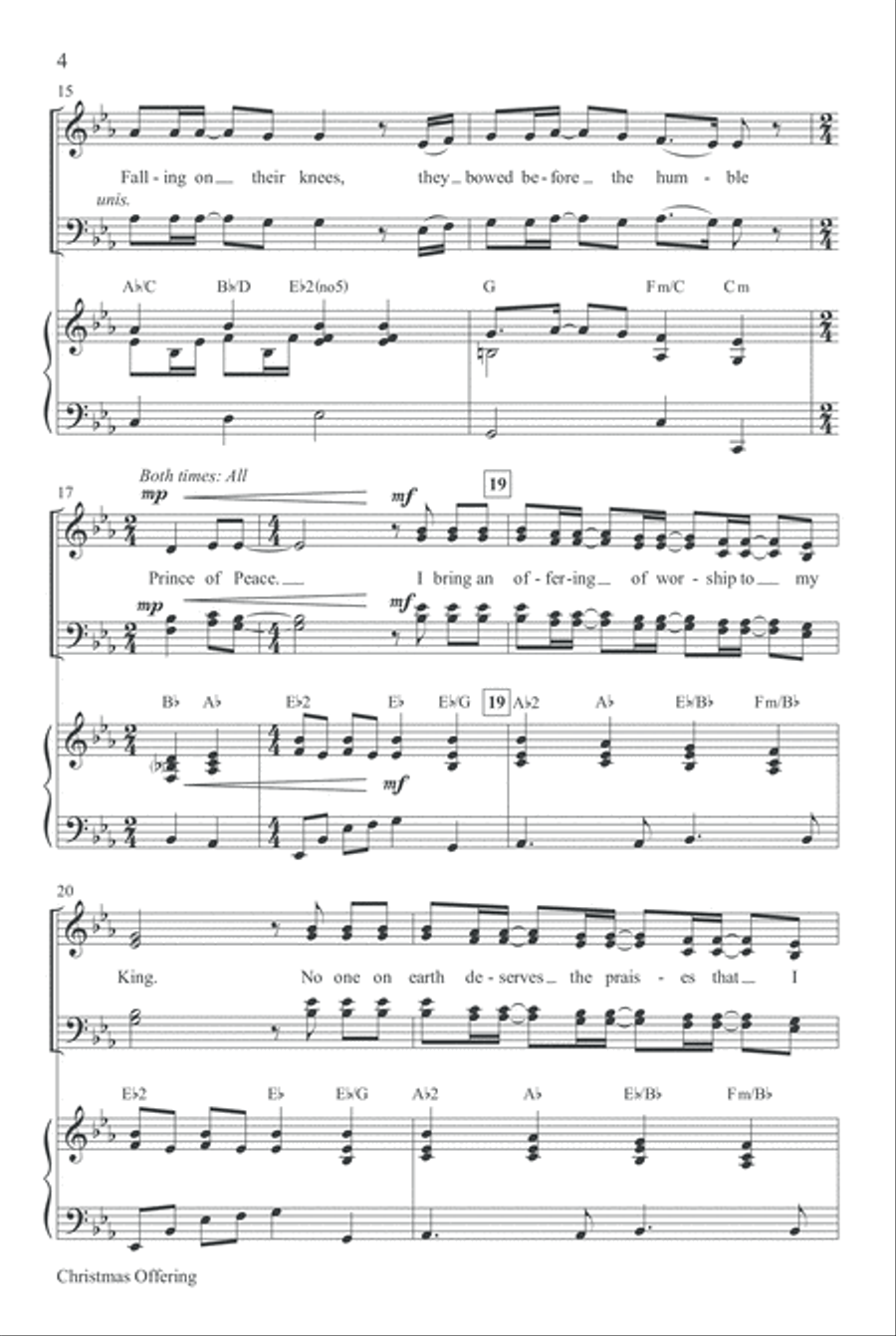 Christmas Offering 4-Part scores gallery preview page 4