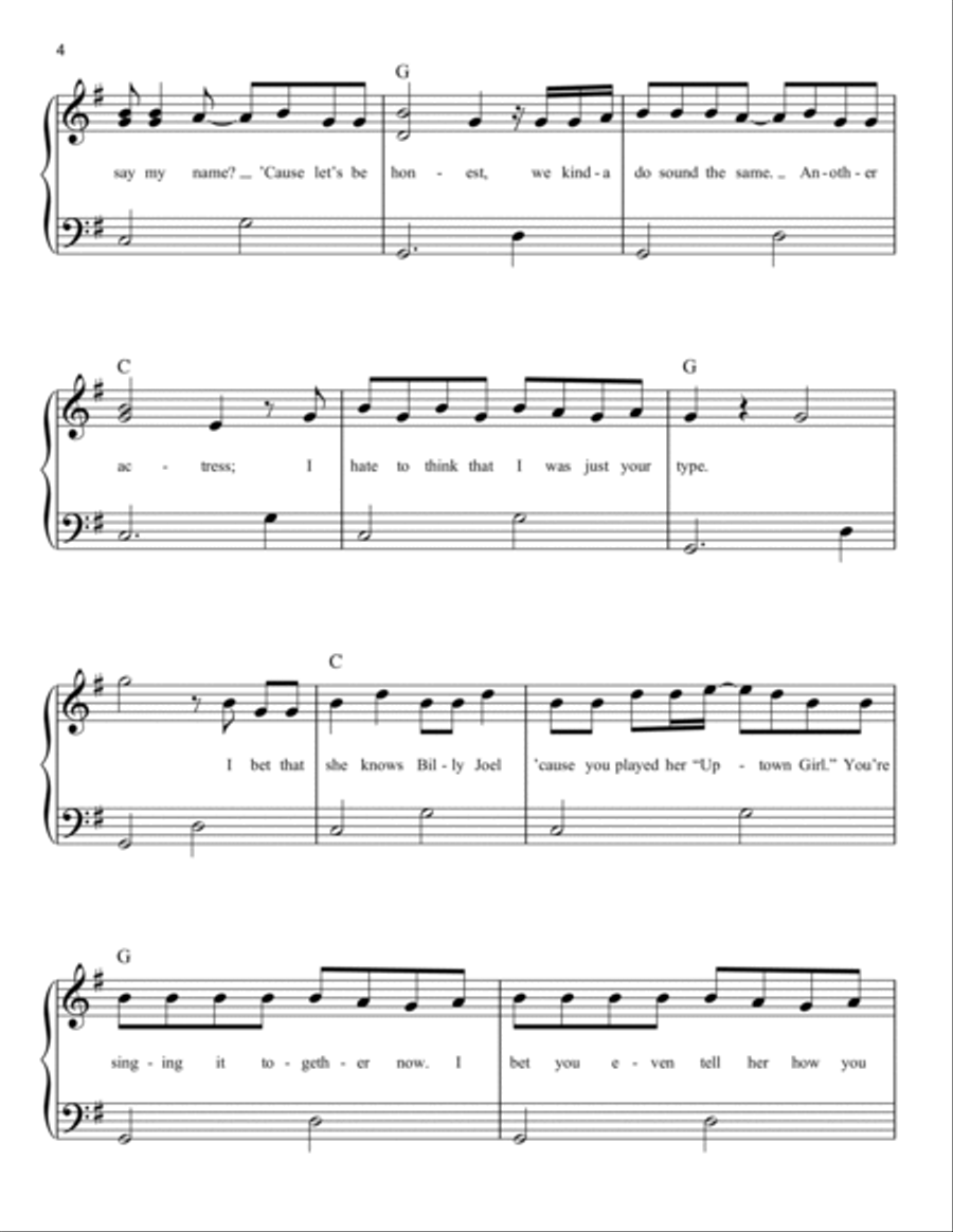 deja vu deja vu Easy Piano scores gallery preview page 4