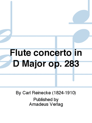 Book cover for Flute concerto in D Major op. 283