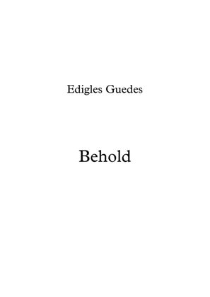 Book cover for Behold