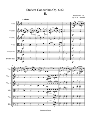 Student Concertino Op. 6 #2 Movement 2