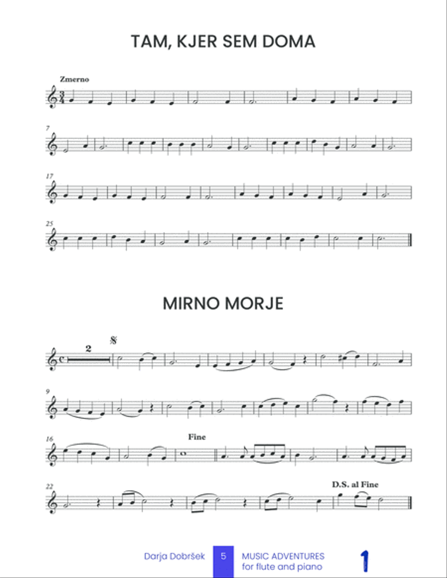 Music adventures for Flute with Piano accompaniment - Book 1 Flute Solo scores gallery preview page 5