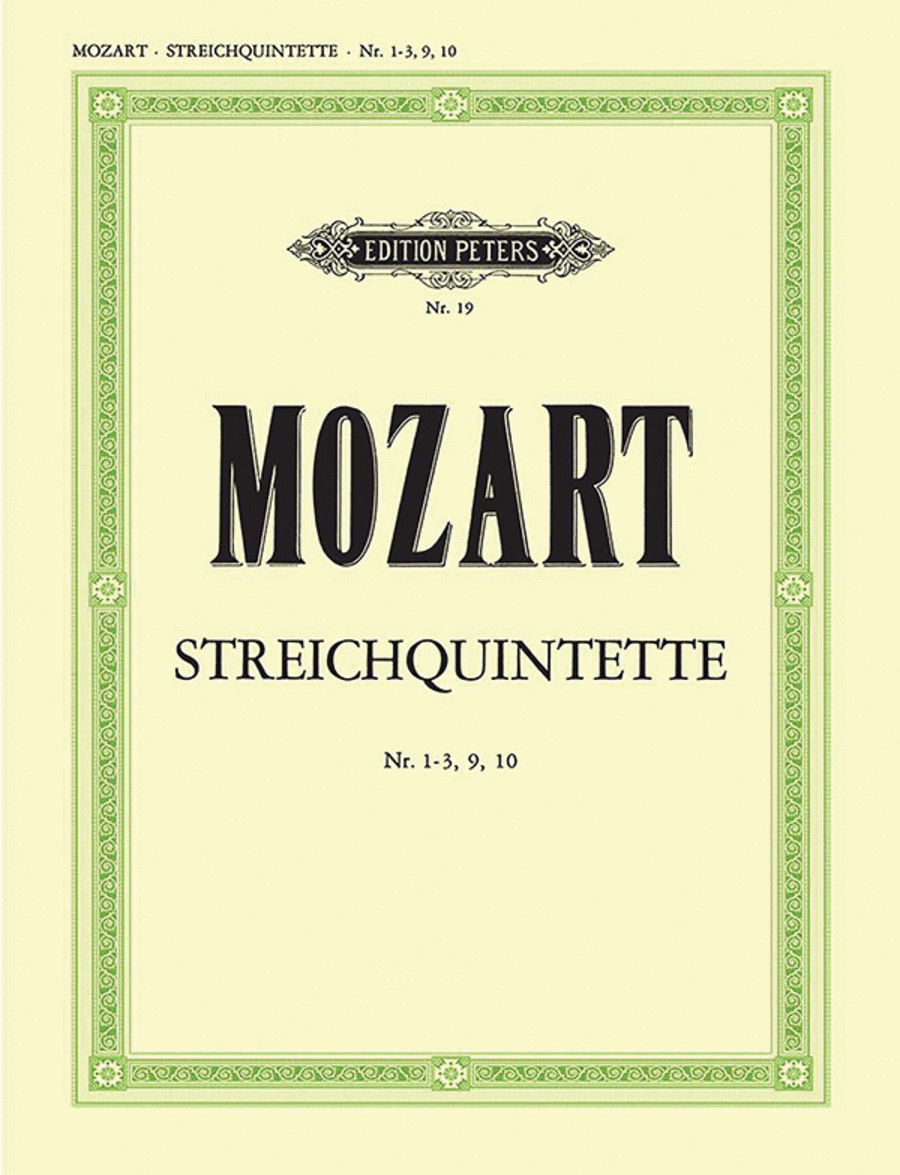 String Quintets Volume 2: Five Remaining Quintets Nos.1-3910