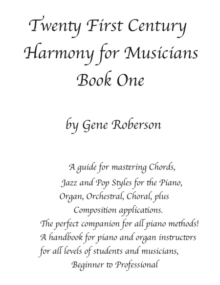 Twenty First Century Harmony for Musicians