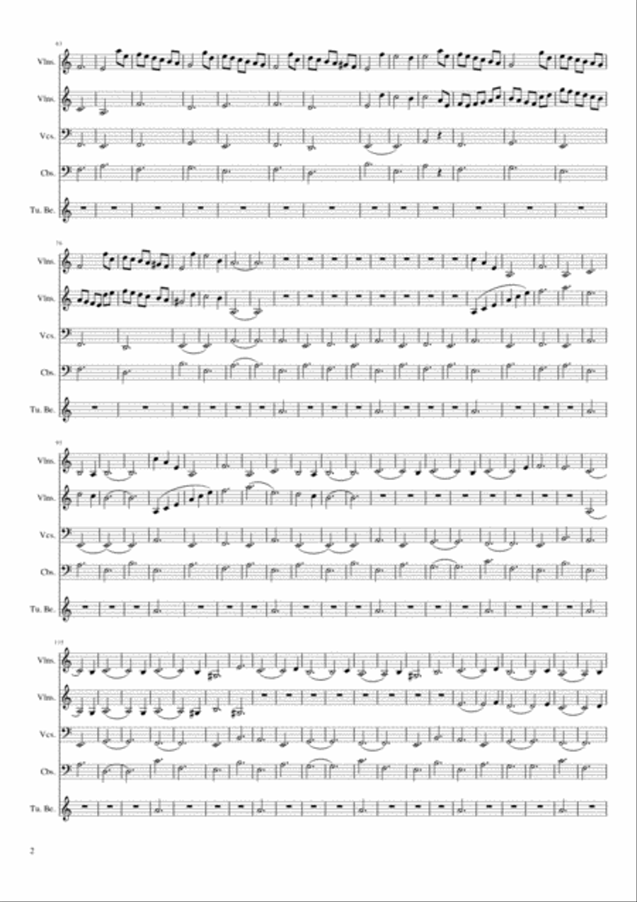Funeral Waltz Funeral Waltz String Quartet scores gallery preview page 2