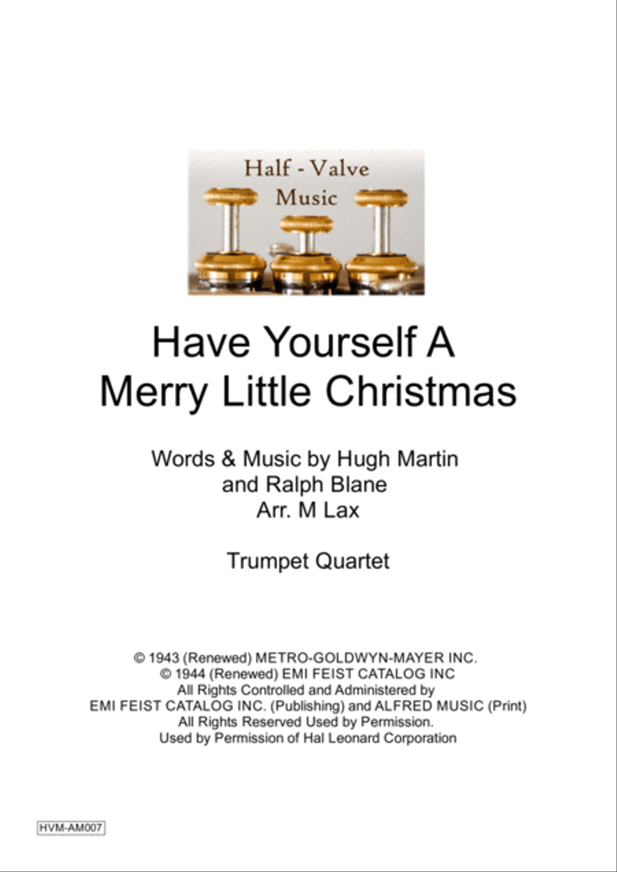Have Yourself A Merry Little Christmas from MEET ME IN ST. LOUIS Brass Ensemble scores gallery preview page 1